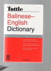 Image of Balinese English Dictionary